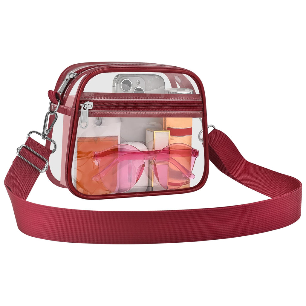 USPECLARE Clear Bag for Stadium Events Clear Sports Fan Handbags Purses