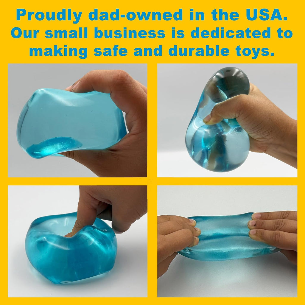 Original BigBlok Premium Stress Cube, Squishy Fidget Toy, Kids & Adults