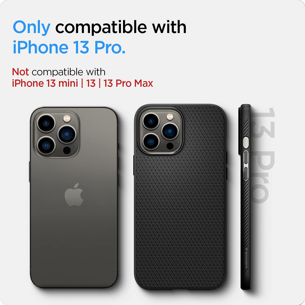 Spigen Liquid Air Designed for iPhone 13 Pro Max Case (2021) - Matte Black