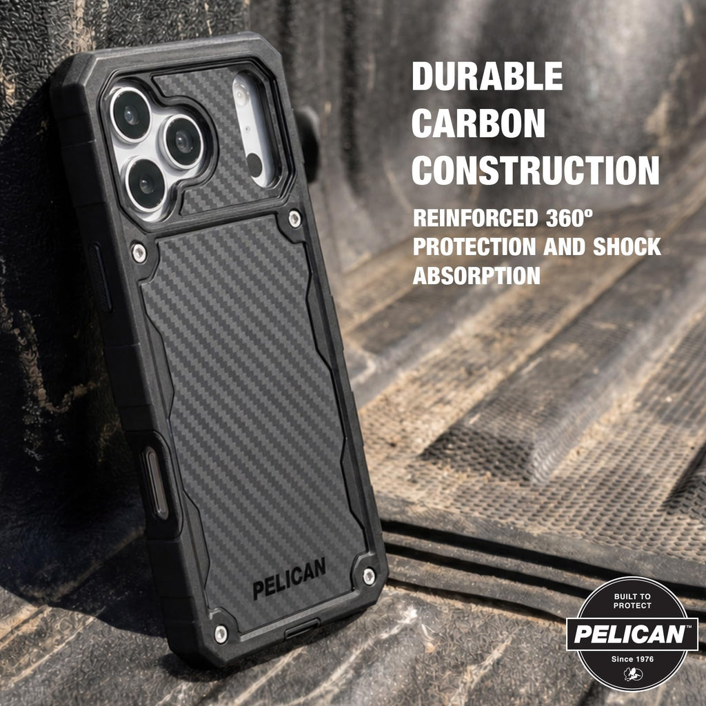 Pelican iPhone 17 Pro Case - MagSafe Phone Case -Ranger Frosted Clear/Black