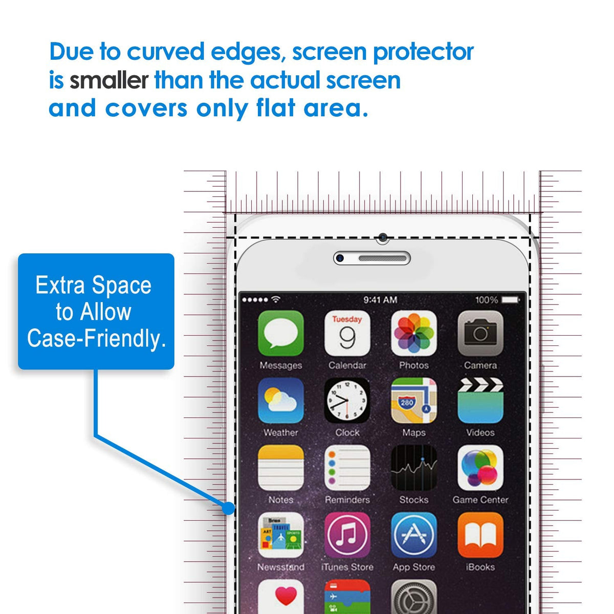 JETech Screen Protector for iPhone 13/13 Pro, 3-Pack