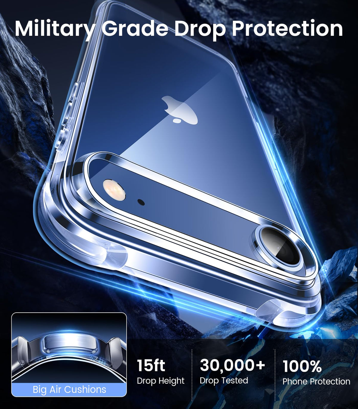 Mkeke for iPhone 18 Pro Max Case Clear [Not-Yellowing]