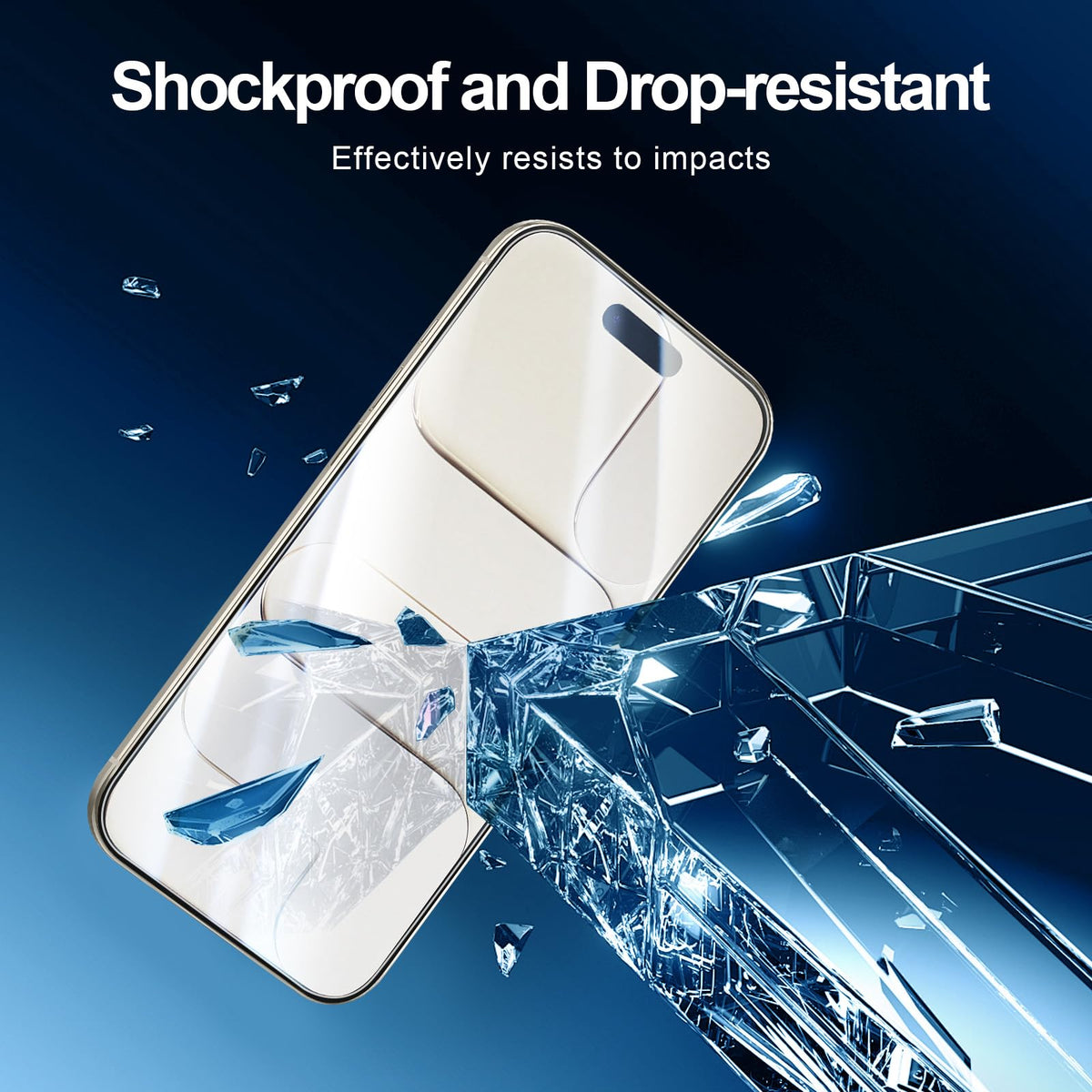 NEW'C for iPhone 16 Pro Screen Protector + Camera Lens Protector + Tool