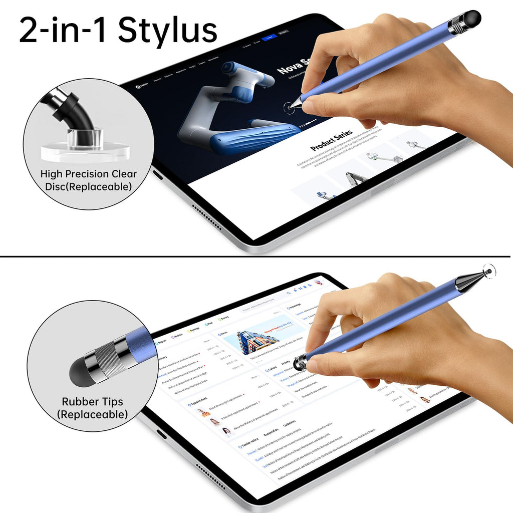 Bopomofo Stylus(5 Pcs),2-in-1 Stylus Pen for Touchscreen,Capacitive Stylus