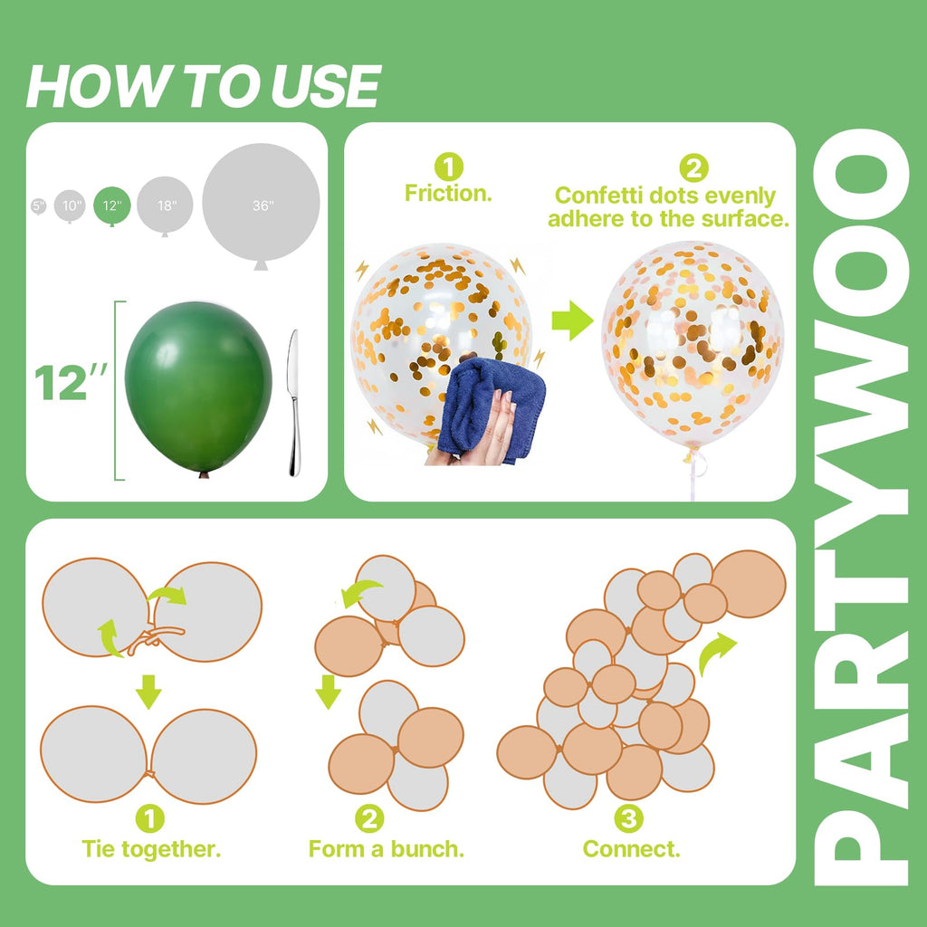 PartyWoo Christmas Balloons 66pcs Santa Xmas Tree Candy Cane Foil Balloons