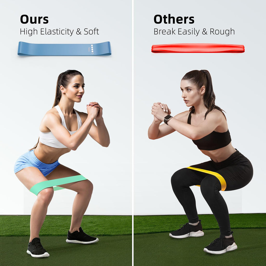 Resistance Bands for Working Out, 5-Pack Loop Exercise Bands for Home Gym