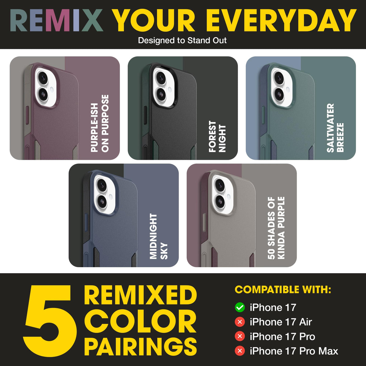 OtterBox iPhone 18/17 Pro Commuter Series Case - Black