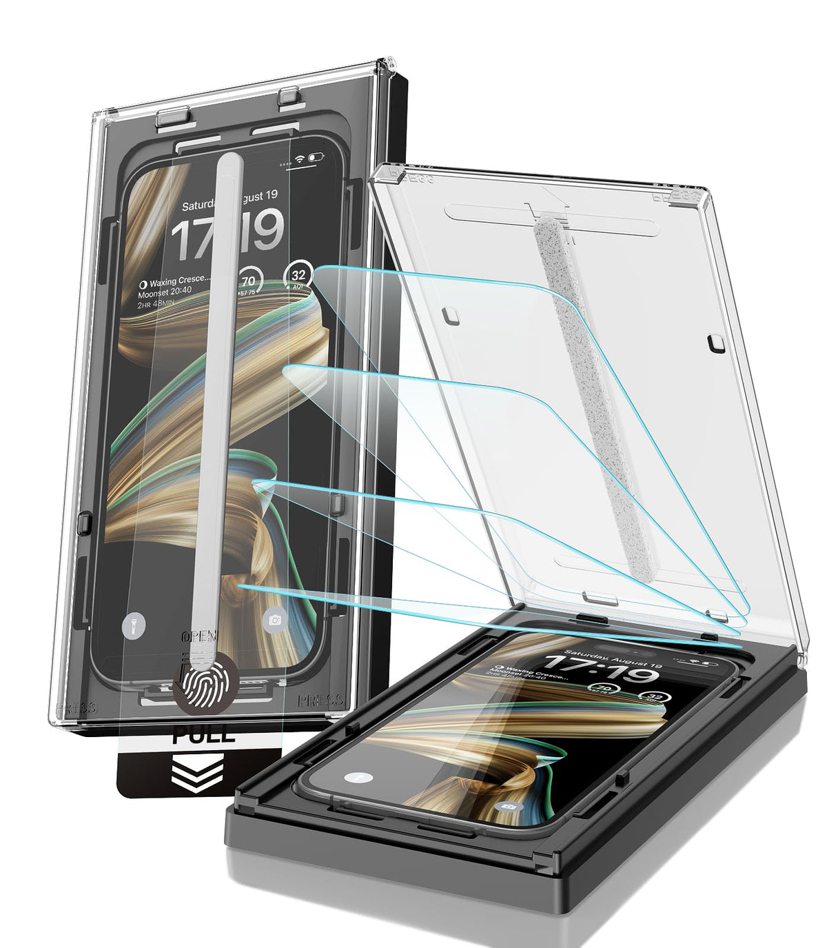 EZ-GLAZ-4 Pack for iPhone 17 Pro Max Screen Protector (6.9") HD Clear