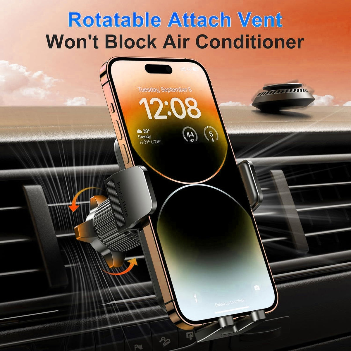 Qifutan Phone Holders for Your Car with Military-Grade Suction Phone Stand for Car [Super Stable] Automobile Car Mount for iPhone Universal Car Dashboard Windshield Mount Fit iPhone Smartphones