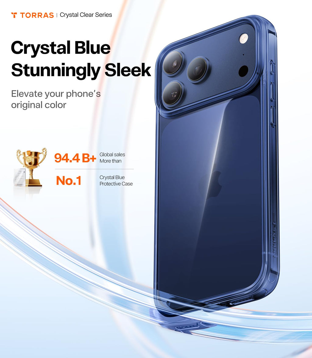 TORRAS for iPhone 14 Pro Max Case, Anti-Yellowing, Crystal Clear