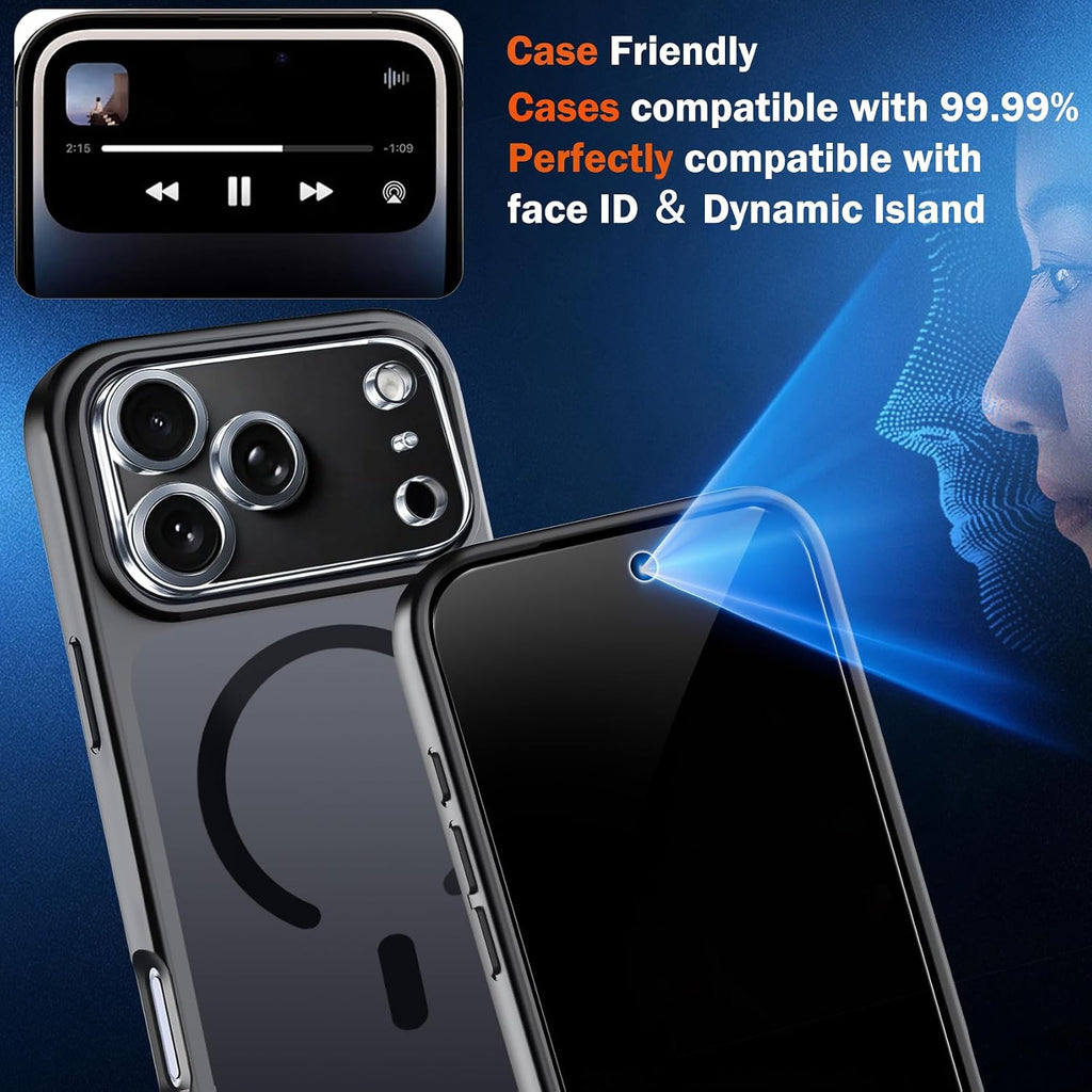 Ferilinso Privacy Screen Protector for iPhone 18 Pro, Tempered Glass