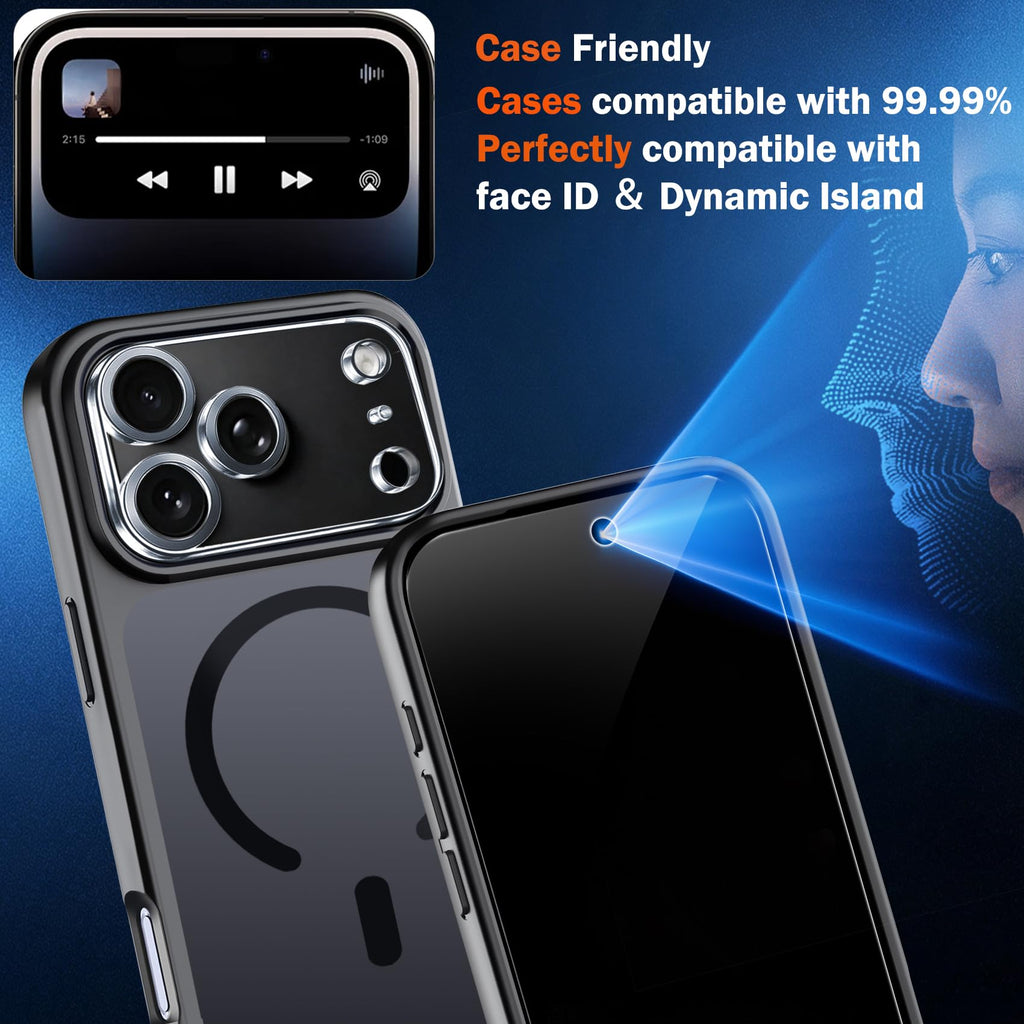 Ferilinso Privacy Screen Protector for iPhone 18 Pro, Tempered Glass