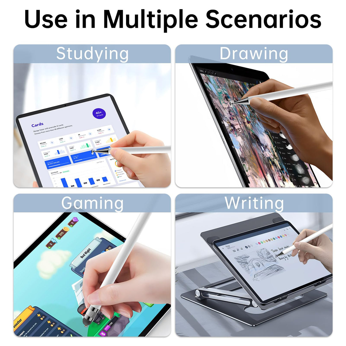 Bopomofo Stylus(5 Pcs),2-in-1 Stylus Pen for Touchscreen,Capacitive Stylus