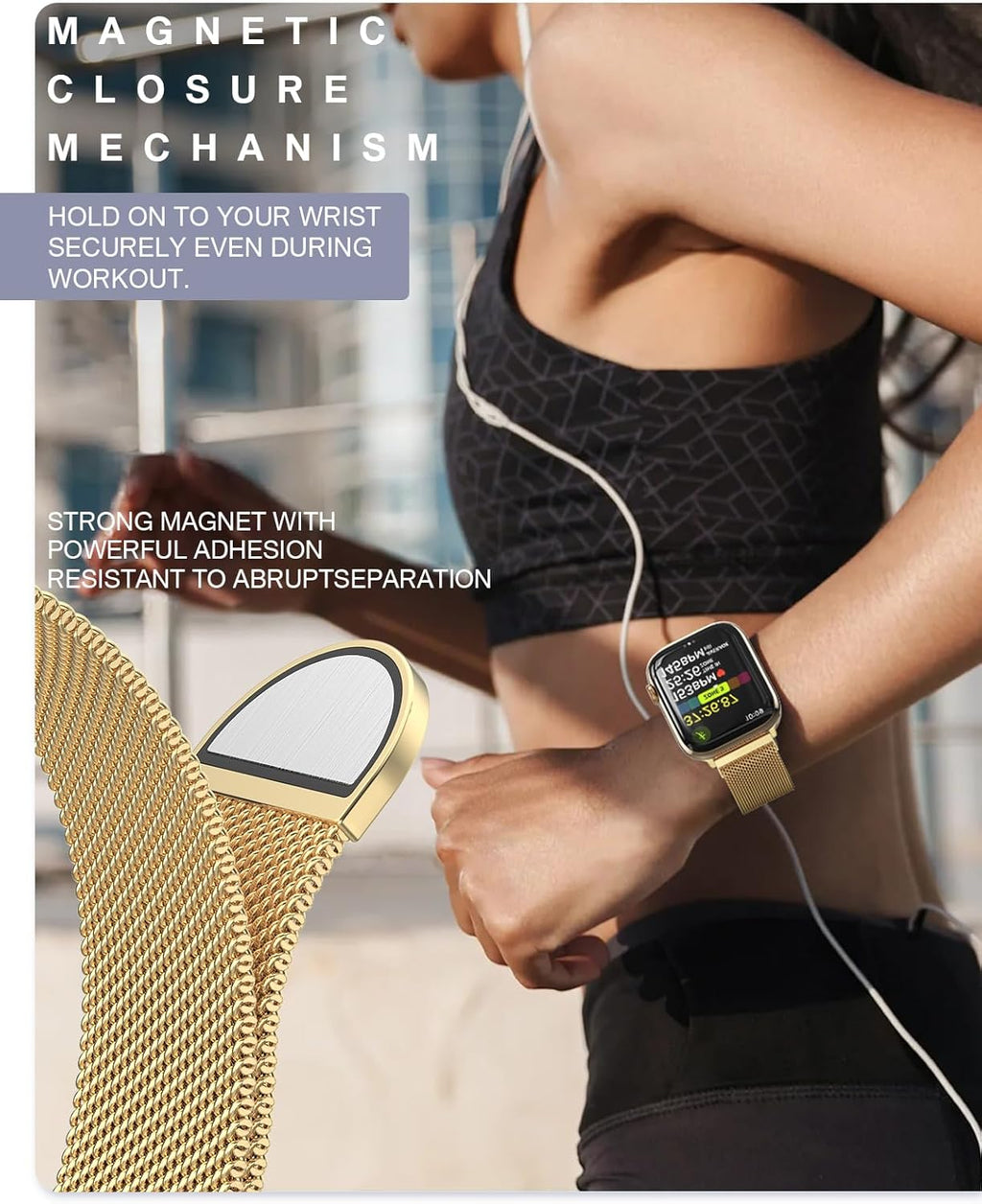 Original Milanese Loop Compatible with Apple Watch Bands for Women & Men