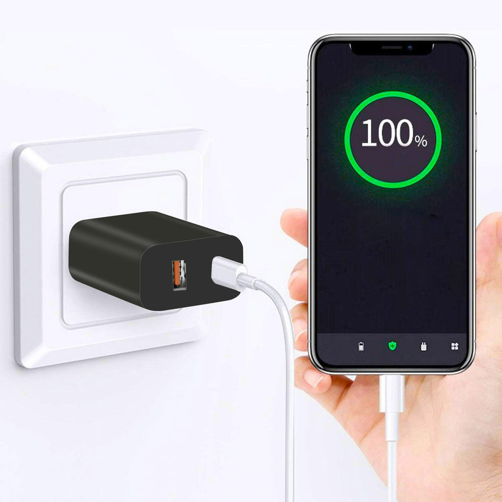 4 Pack USB C Charger Block,20W USB-C & USB-A Port Charger,for i Phone 17/16