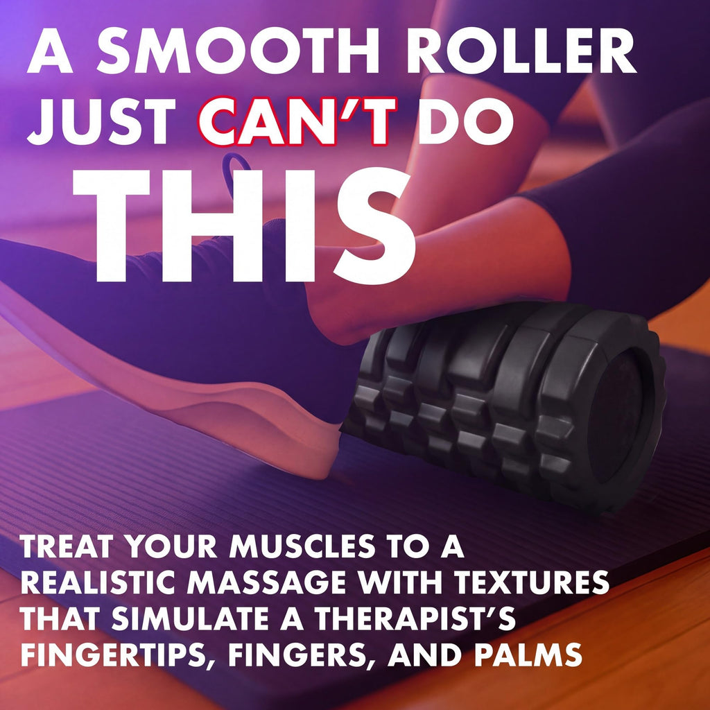 321 STRONG Patented 3-Zone Massage Roller, Medium Density for Exercise