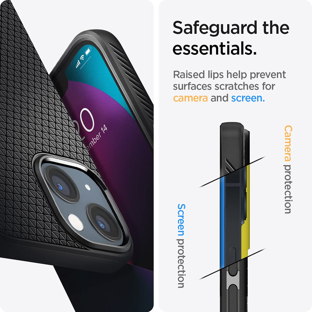 Spigen Liquid Air Designed for iPhone 13 Pro Max Case (2021) - Matte Black