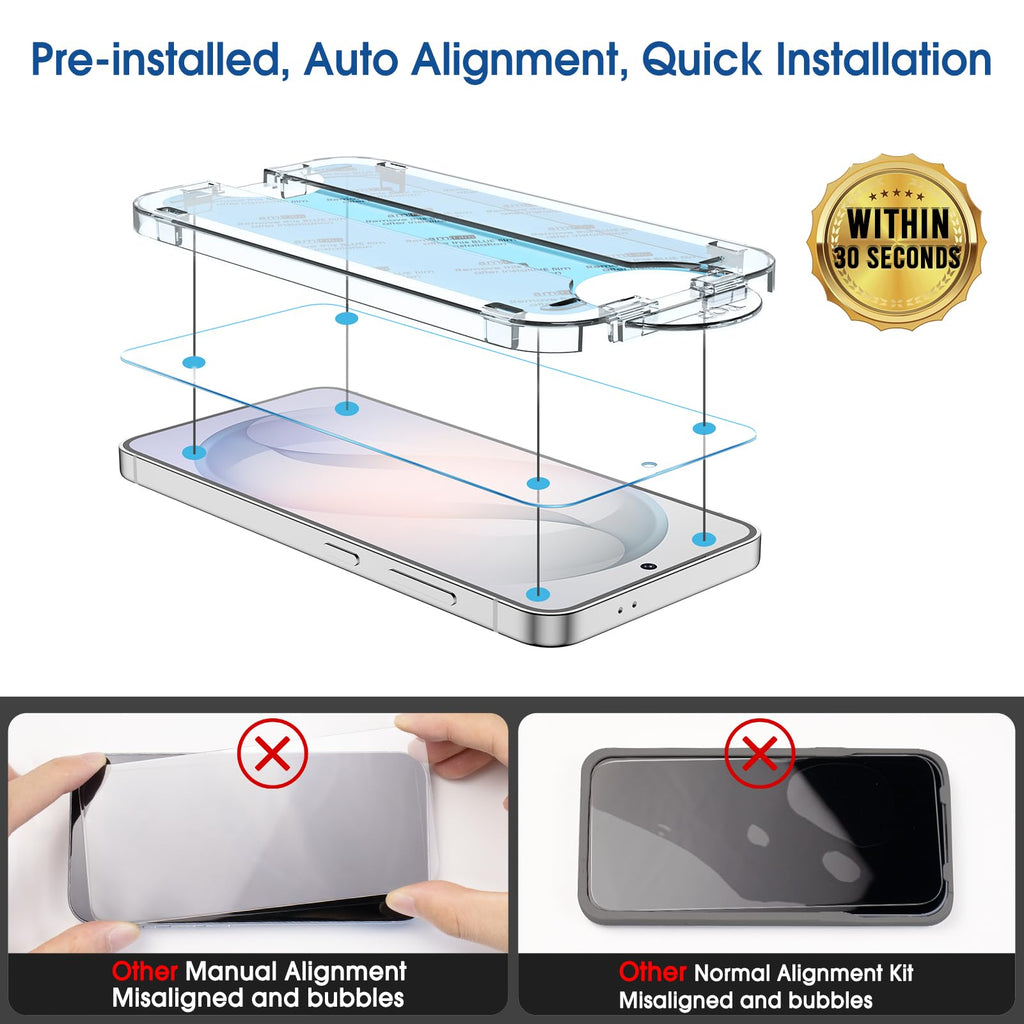 amFilm OneTouch for Samsung Galaxy S24 Ultra Screen Protector TemperedGlass