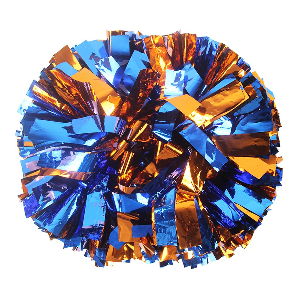 Hooshing 2/6/12PCS Pom Poms Cheerleading with Baton Handle Cheerleader Pompoms for Cheering Sports Games Dancing Party Team Spirit
