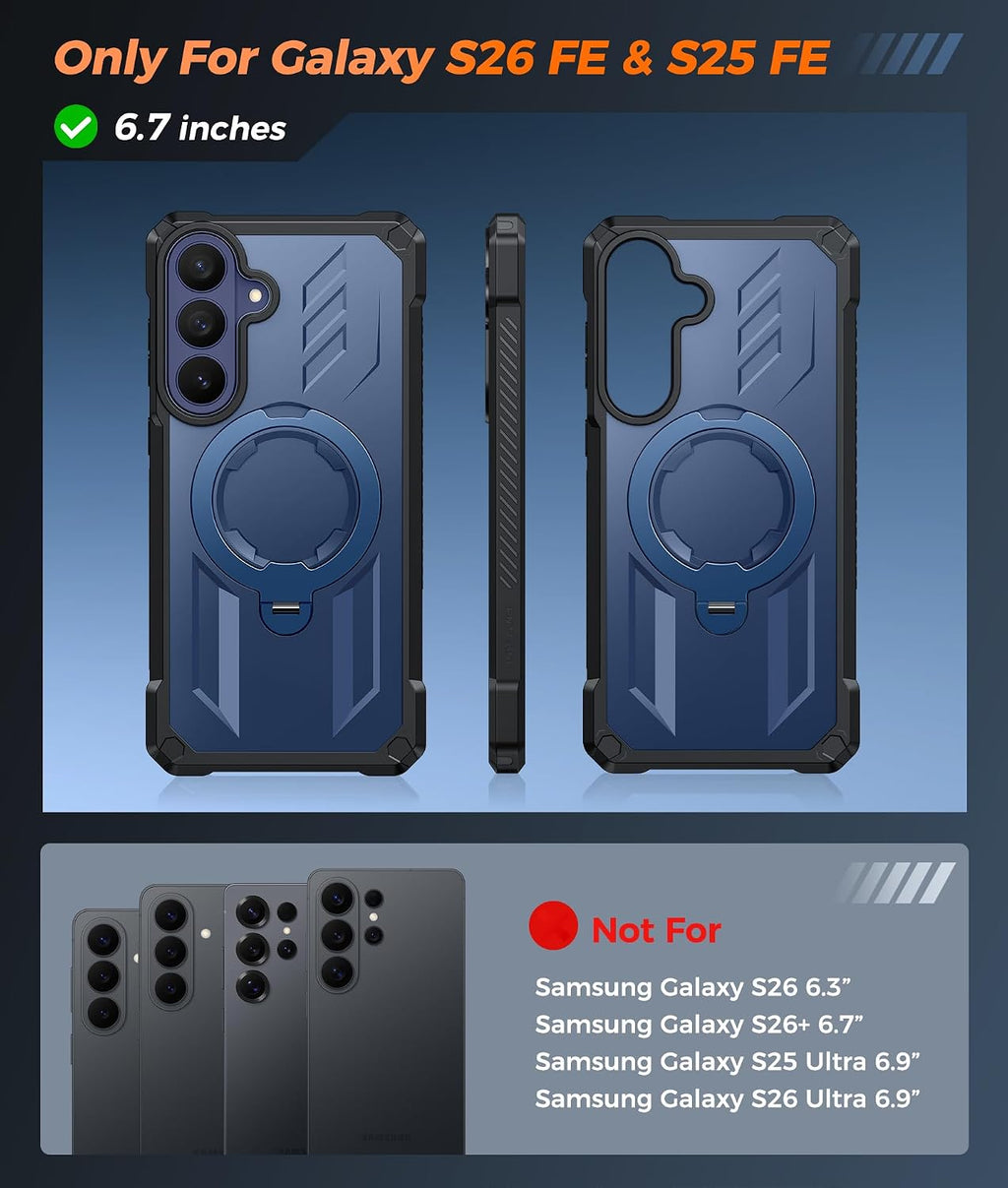 FNTCASE for Motorola Razr 2026/2025 Case with 360 Spin Magnetic Kickstand