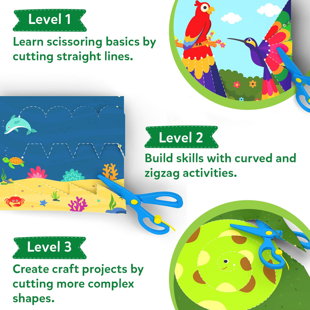 Skillmatics Snip Snip, Scissor Skills, Felt Craft Activity, Gift for Kids