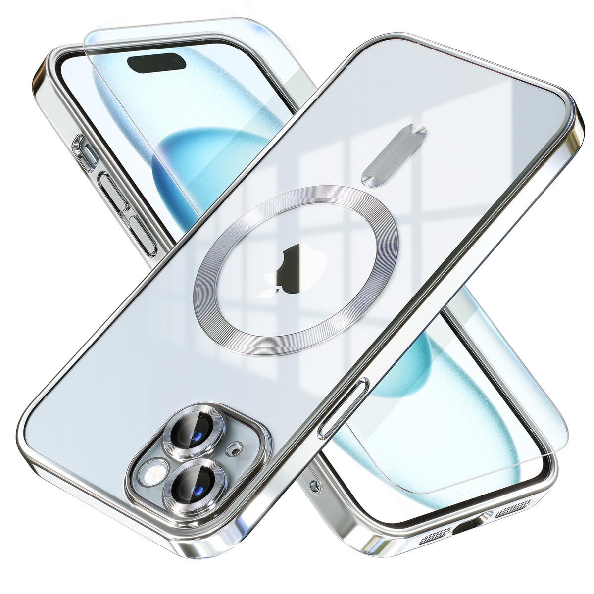 Misea Magnetic for iPhone 17 Case Compatible with MagSafe Light Blue