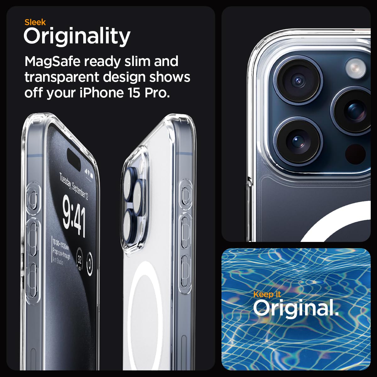 Spigen Ultra Hybrid MagFit for iPhone 17 Pro / 18 Pro Case, Frost Black