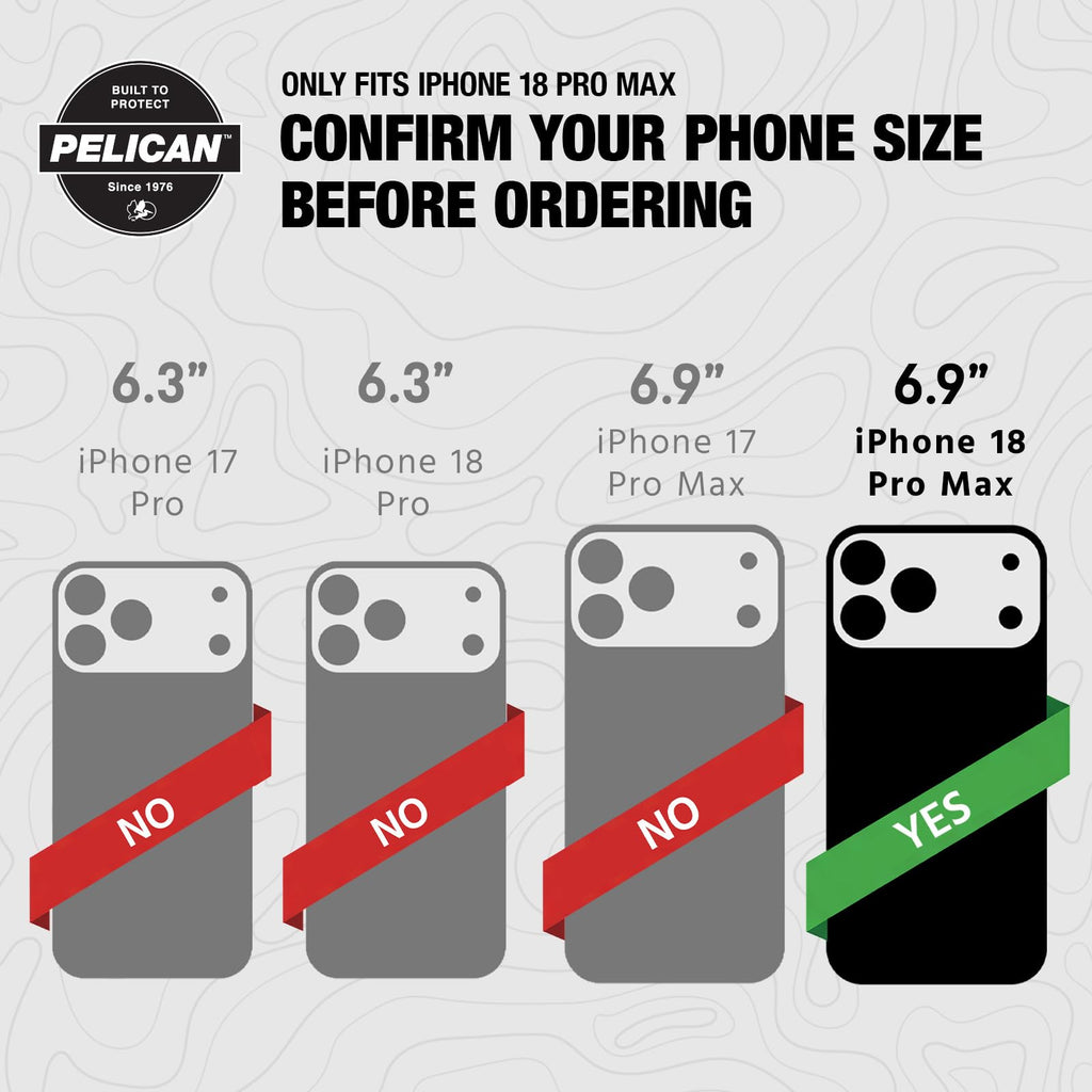 Pelican iPhone 17 Pro Case - MagSafe Phone Case -Ranger Frosted Clear/Black