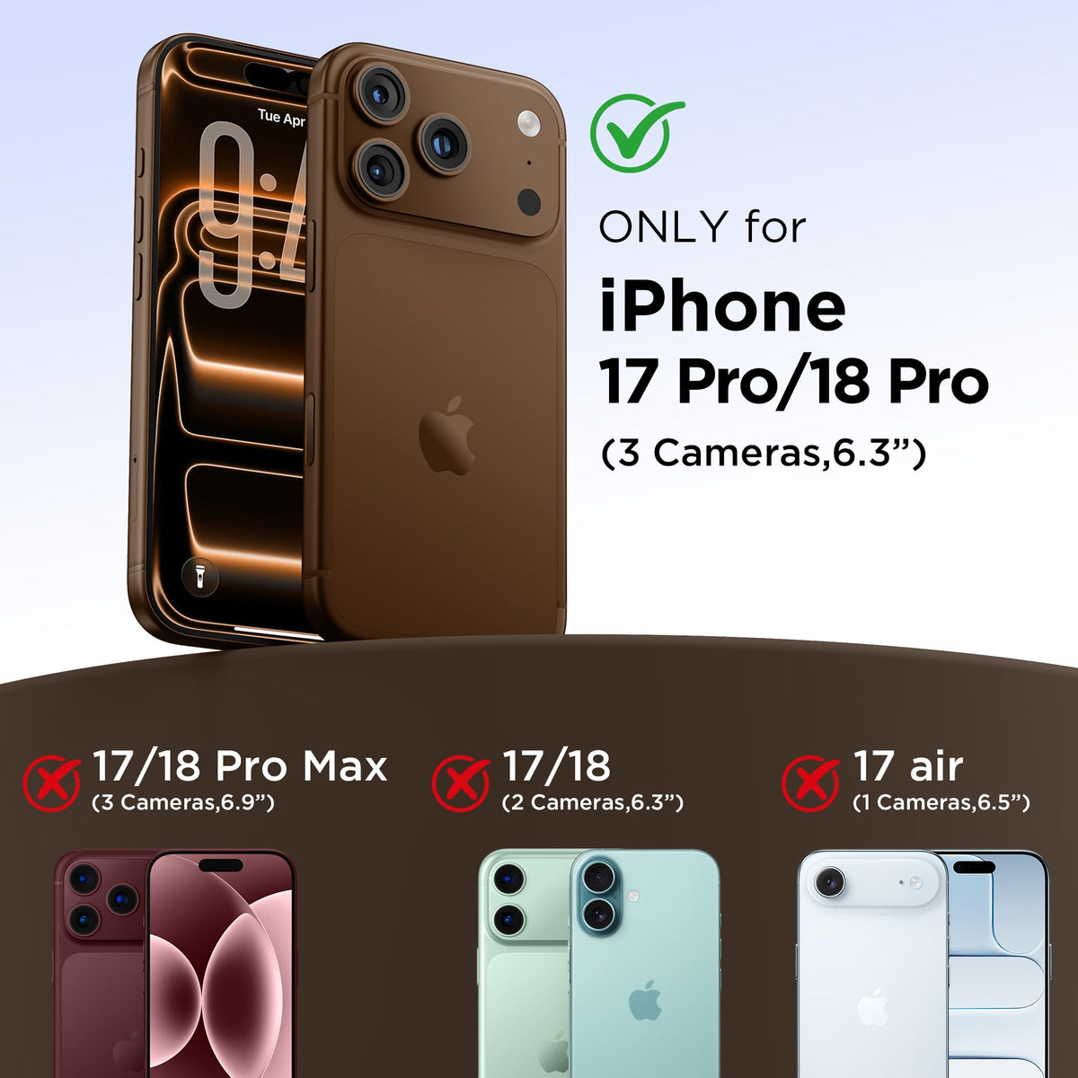 Magnetic for iPhone 18 Pro Max /17 Pro Max Case, Lilac Purple