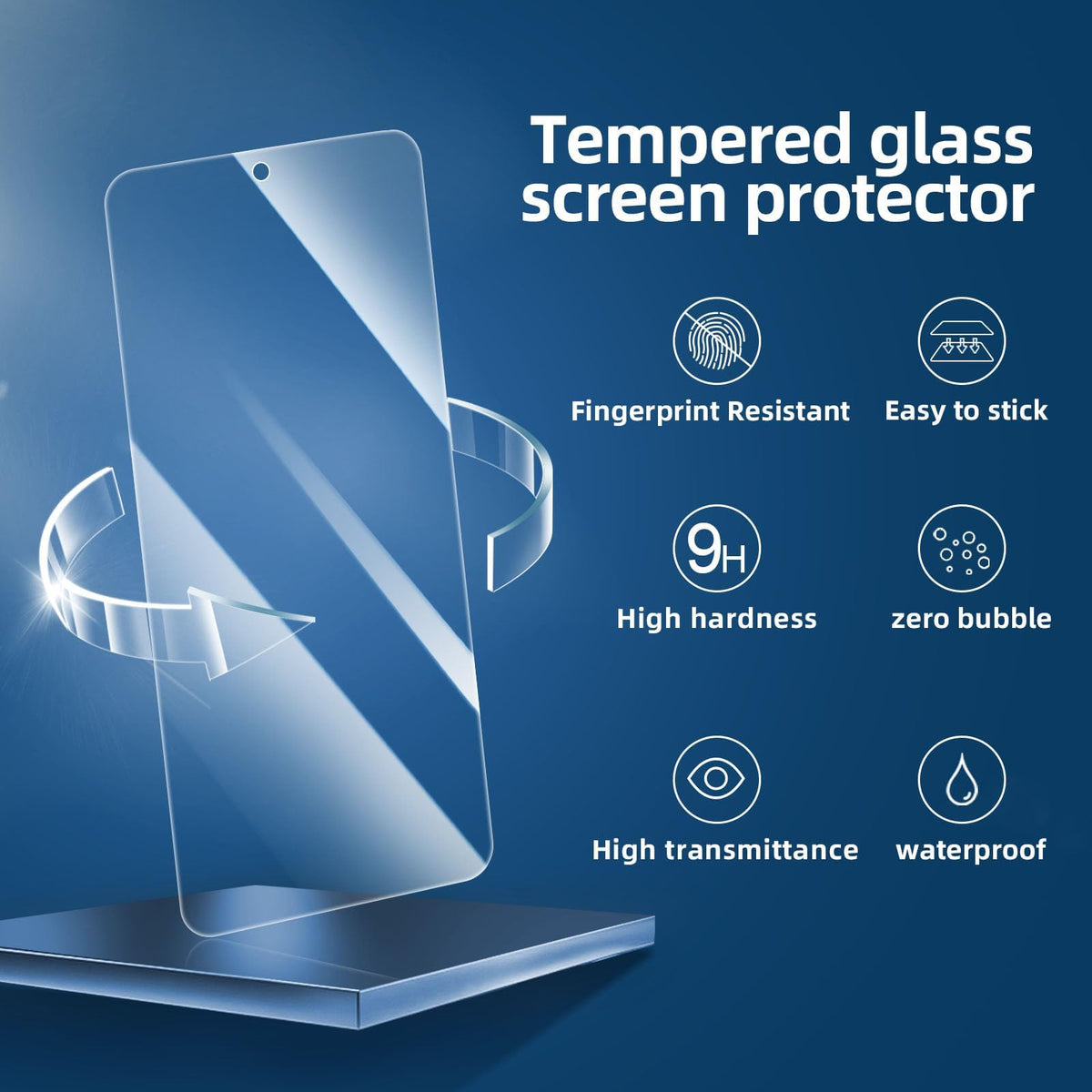 NEW'C for Samsung Galaxy S23 6.1" (SM-S911),Screen Protector Tempered Glass