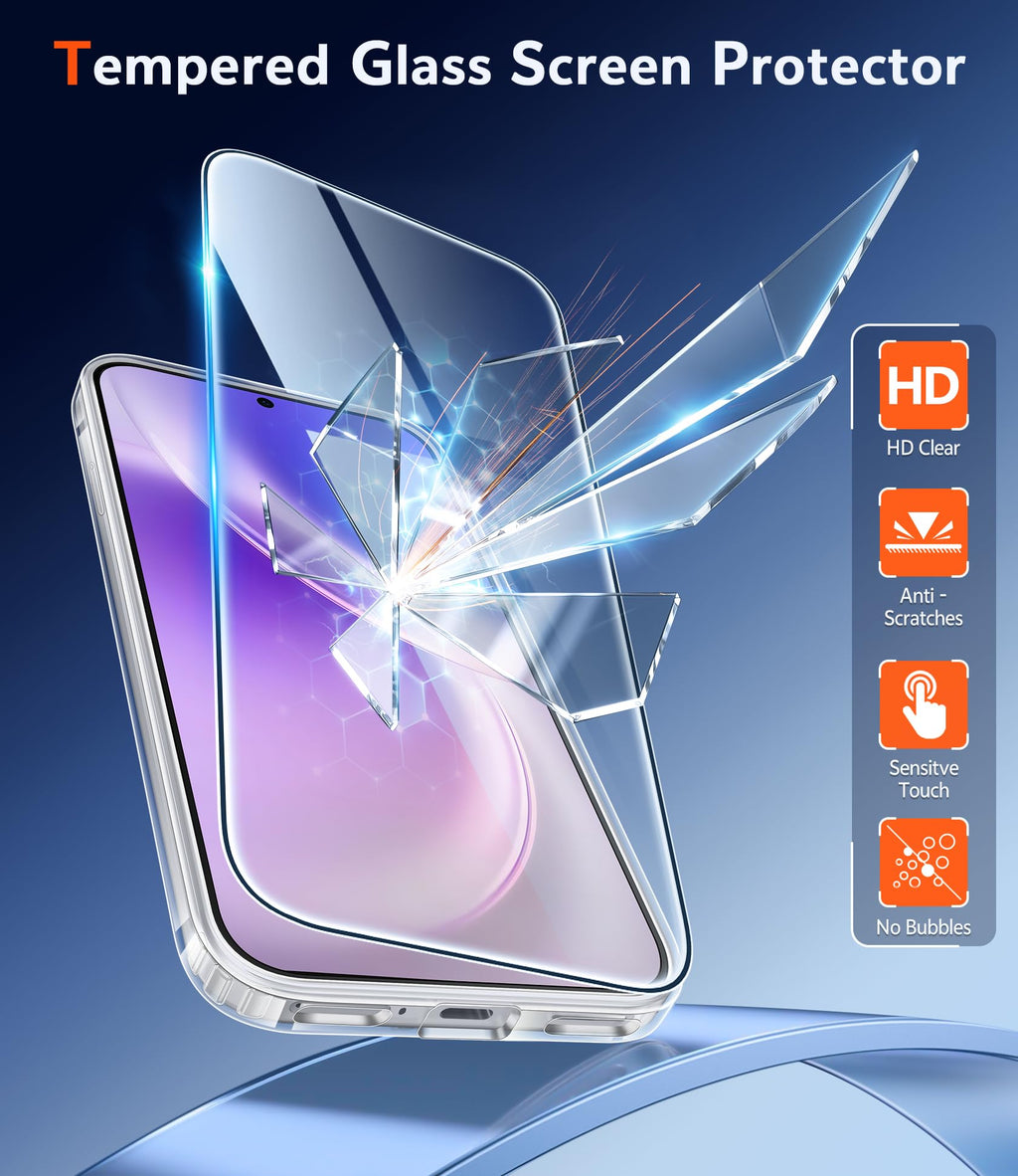 FNTCASE for Moto G-Power-5G-2026/2025 Clear Case with Screen Protector