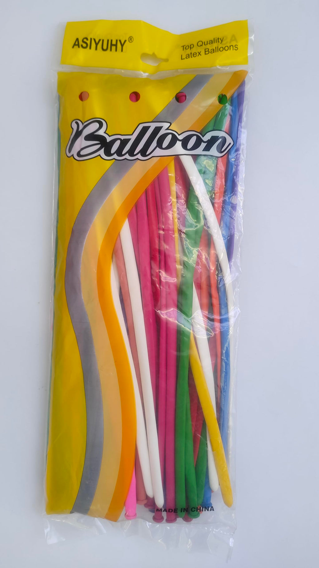 ASIYUHY 260 Balloons Clear Long Balloons 100 Pack Twisting Animal Balloon