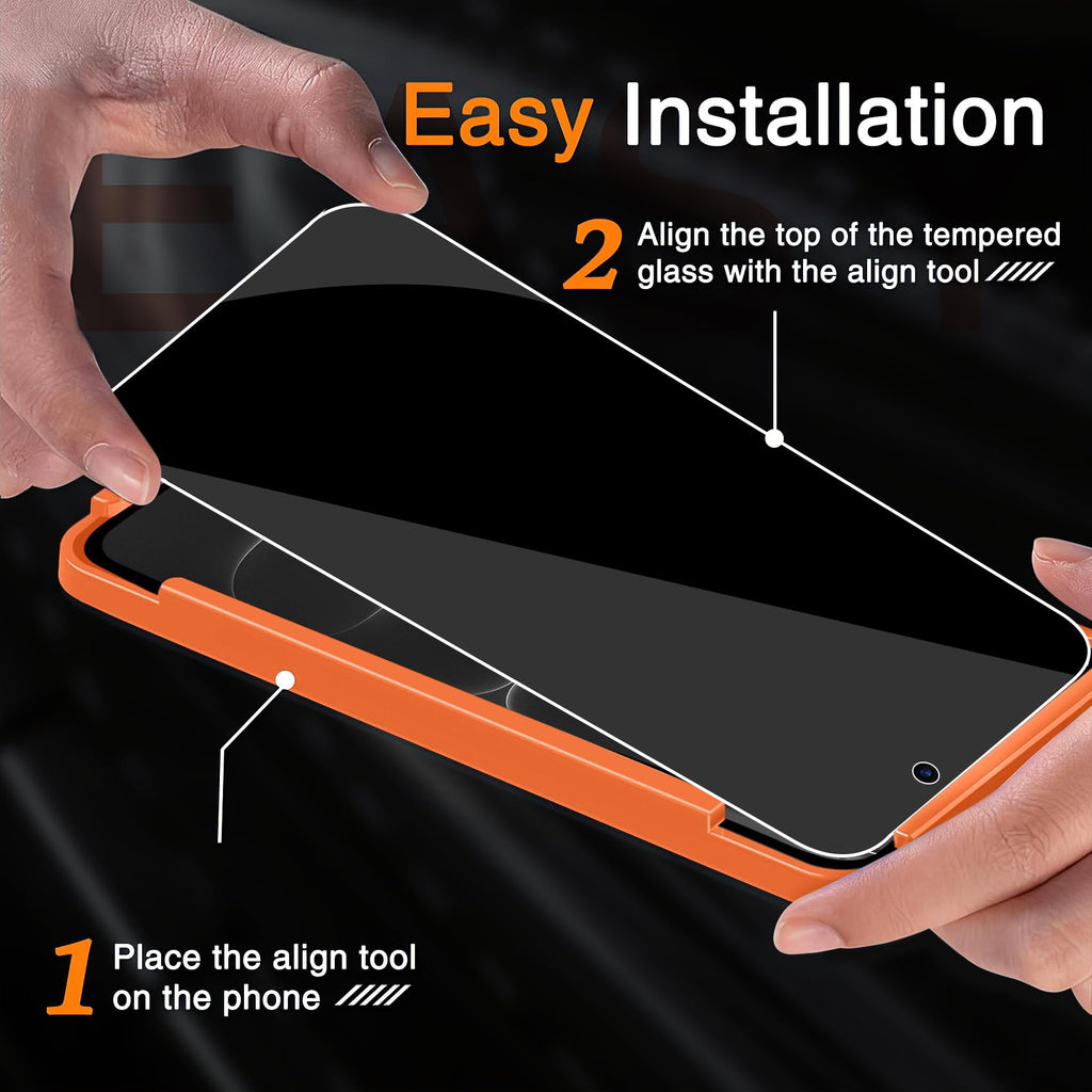 Wiaocit Privacy Screen Protector for iPhone 18 Pro, Tempered Glass