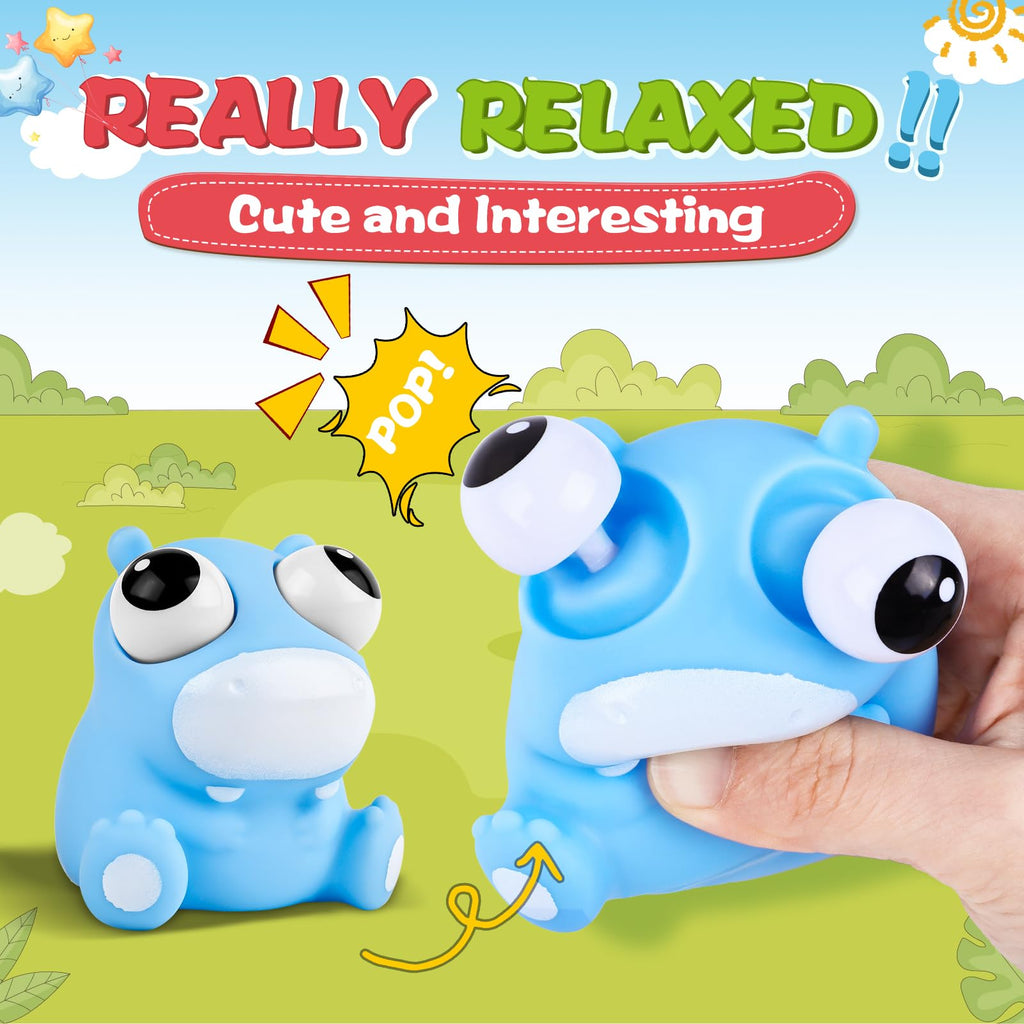 VESPRO 12Pack Fidget Toys Squishy ，Cute Bear Squeeze Ball