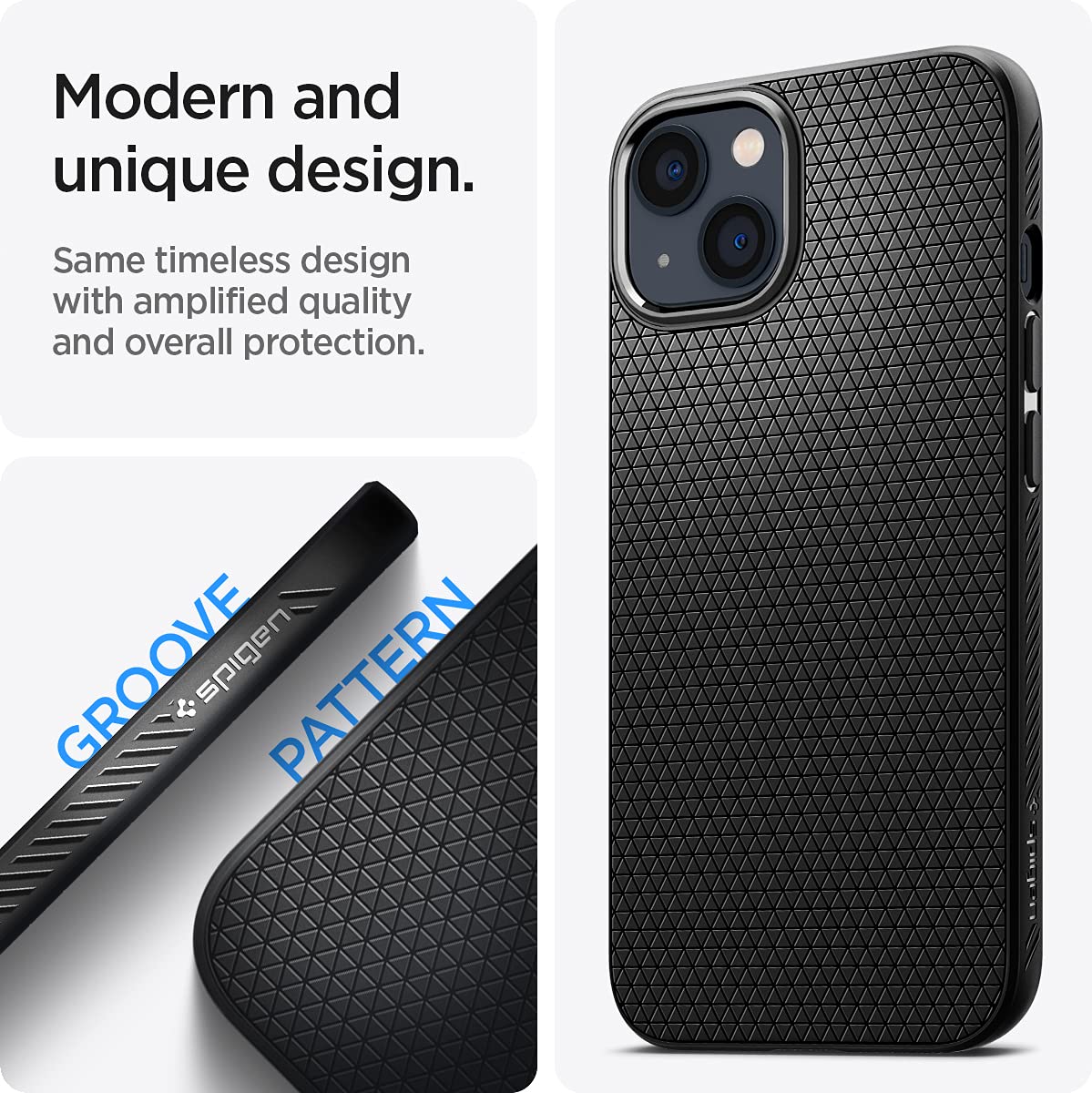Spigen Liquid Air Designed for iPhone 13 Pro Max Case (2021) - Matte Black
