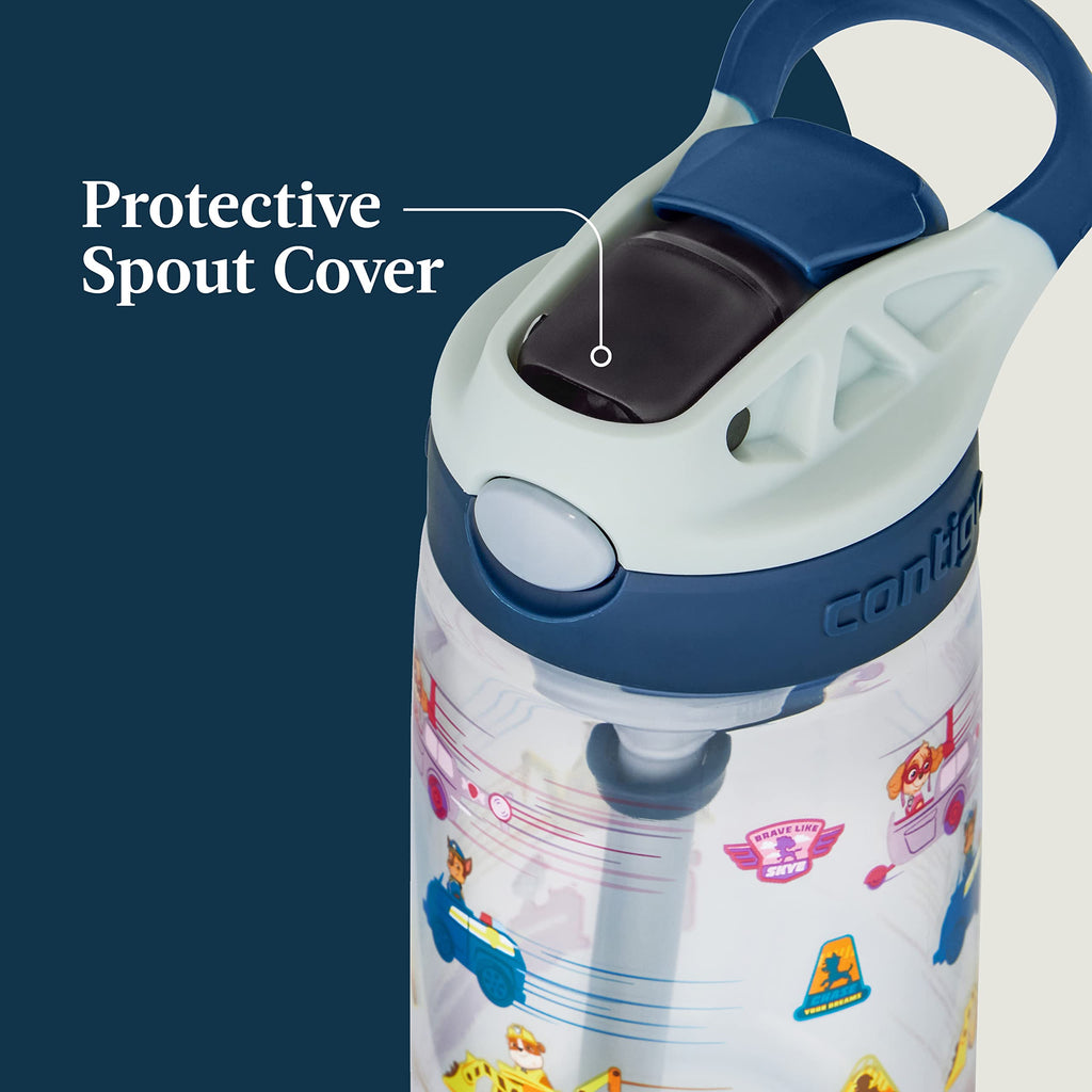 Contigo Aubrey Kids Water Bottle, Dinos & Sharks, 14oz, 2-Count