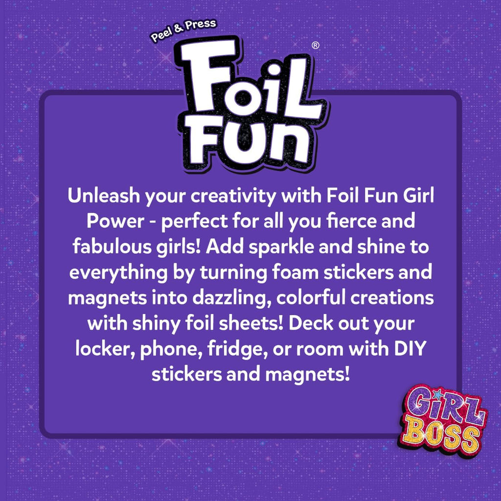 Skillmatics Foil Fun Girl Power, Foil Art & Craft Activity, Gift for Tweens