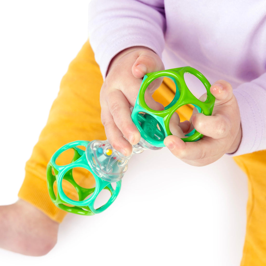 Bright Starts Rattle Barbell Toy, Ages 3M+, Sensory Play
