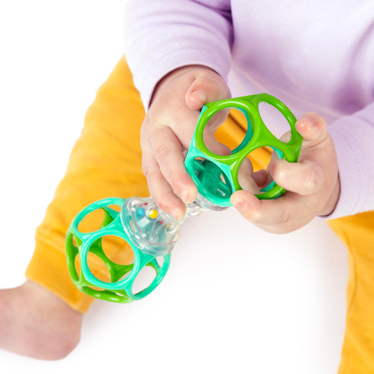 Bright Starts Rattle Barbell Toy, Ages 3M+, Sensory Play
