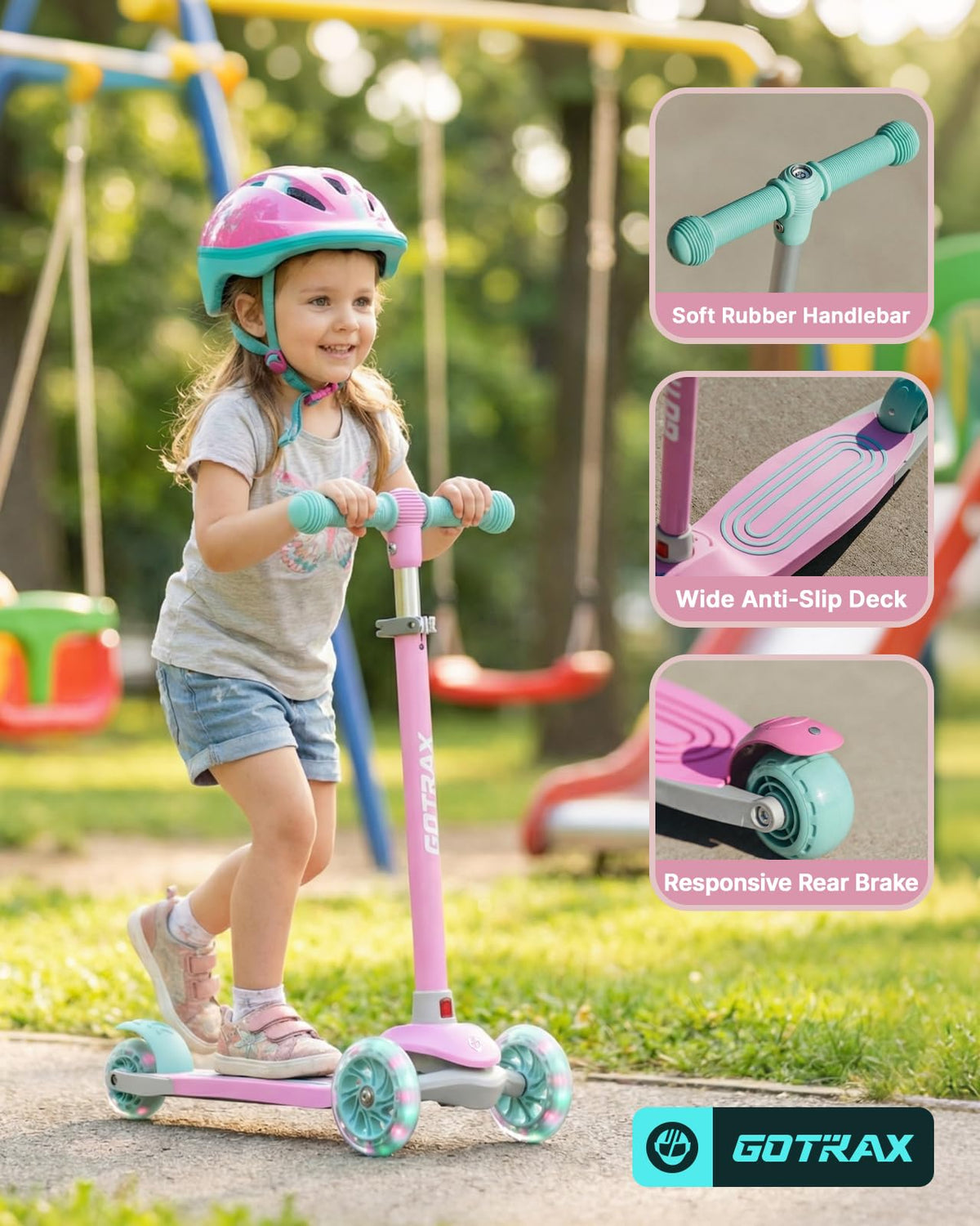Gotrax KS1 Kids Kick Scooter, 3 Wheels for Boys & Girls 2-8, Gifts