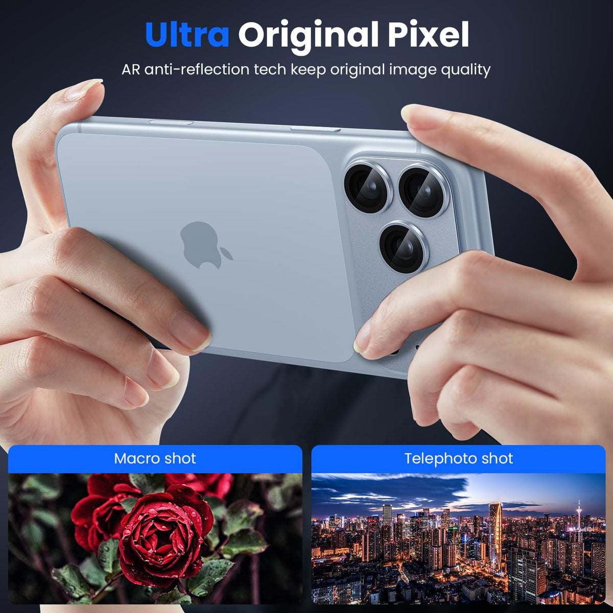 WSKEN for iPhone 17 Pro Max Camera Lens Protector - Military Grade Design