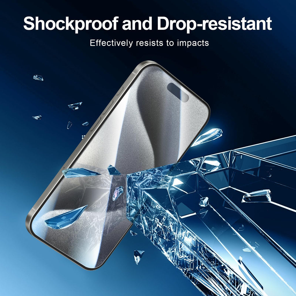 NEW'C for iPhone 16, iPhone 15 Screen Protector Installation Tool Included