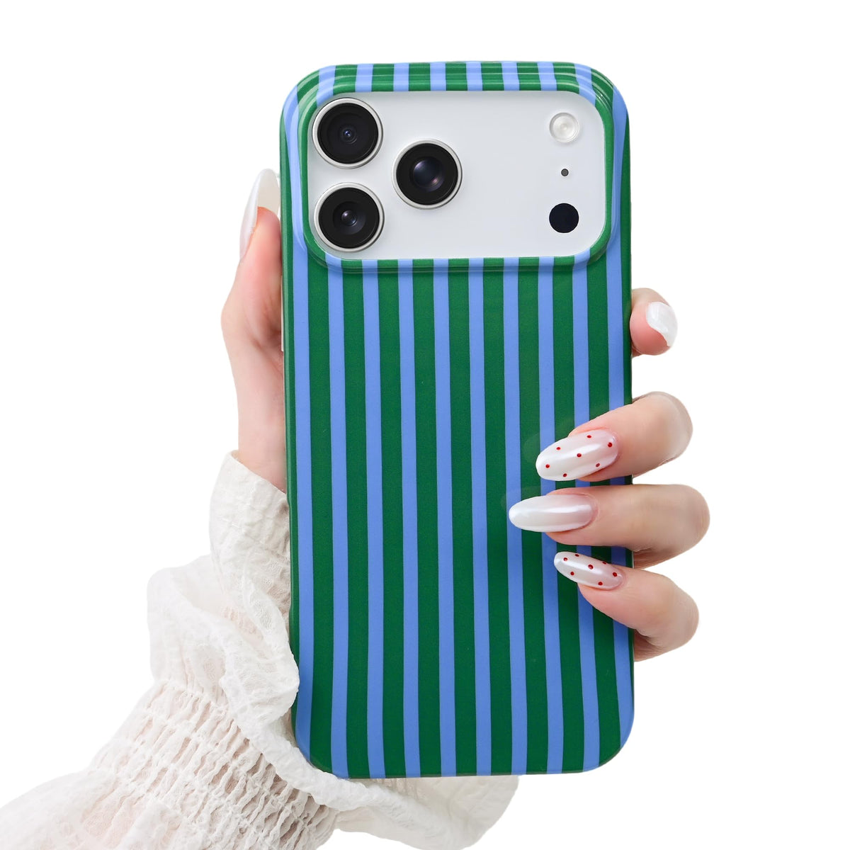 Cute Striped Case for iPhone 12 Pro Max 6.7",Pink/Yellow