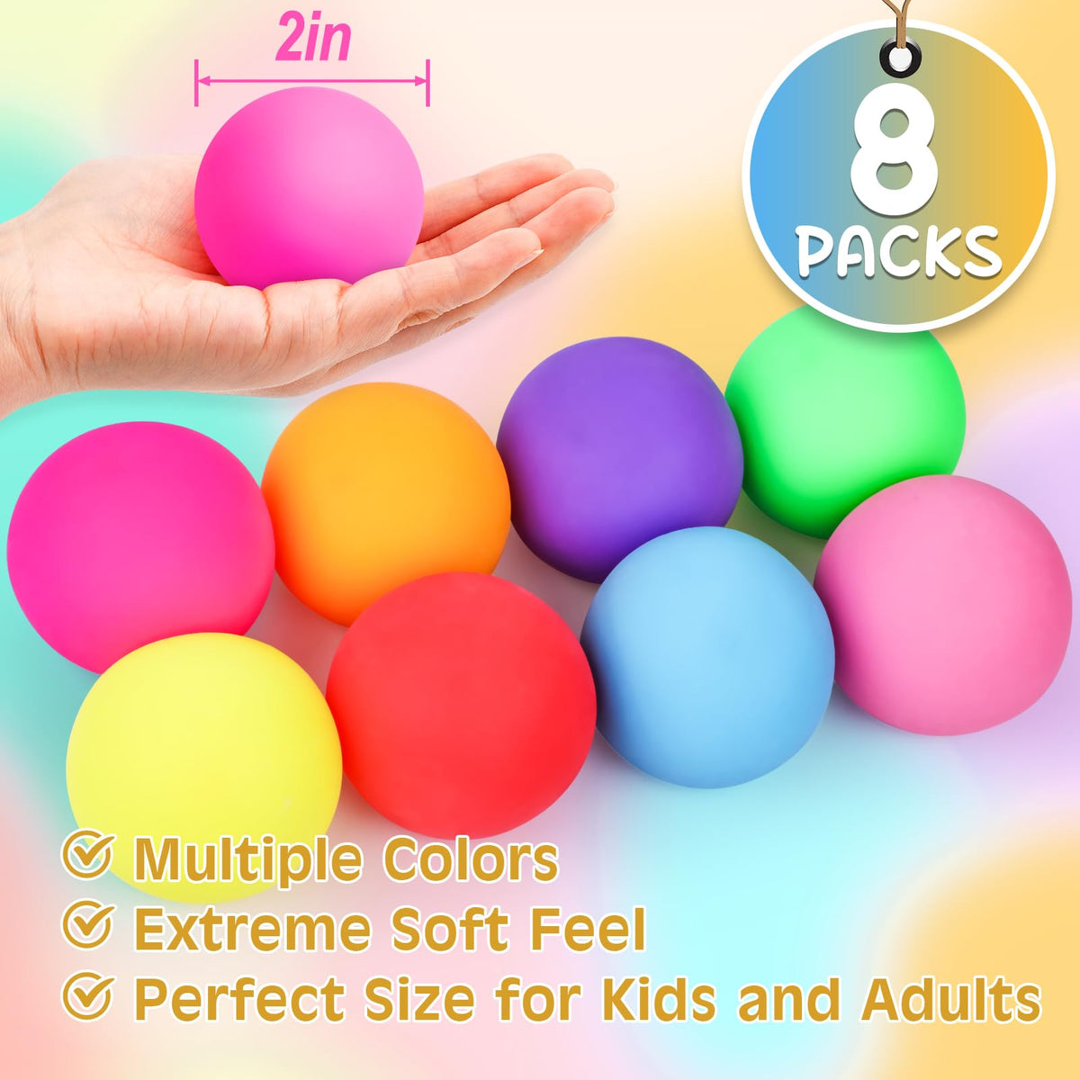 VISCOO 12 Pack Slow Rising Stress Cube, Stress Balls Fidget Squishy Toys