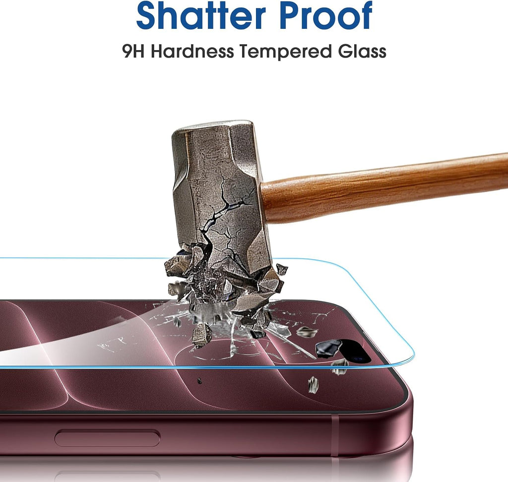 amFilm OneTouch for iPhone 18 Pro Max 6.9'' Screen Protector Tempered Glass