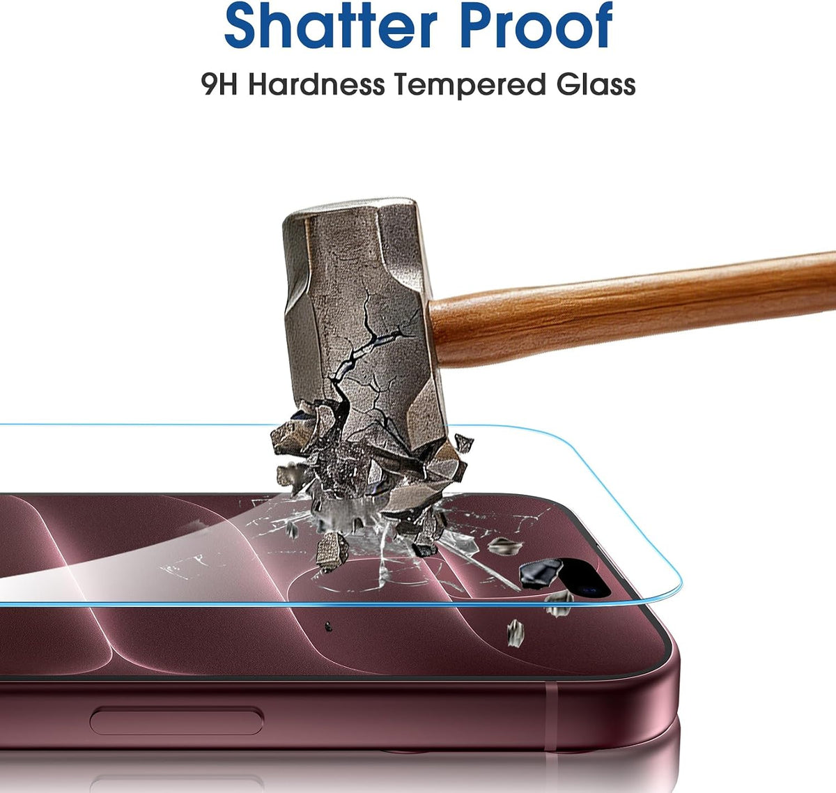 amFilm OneTouch for iPhone 18 Pro Max 6.9'' Screen Protector Tempered Glass