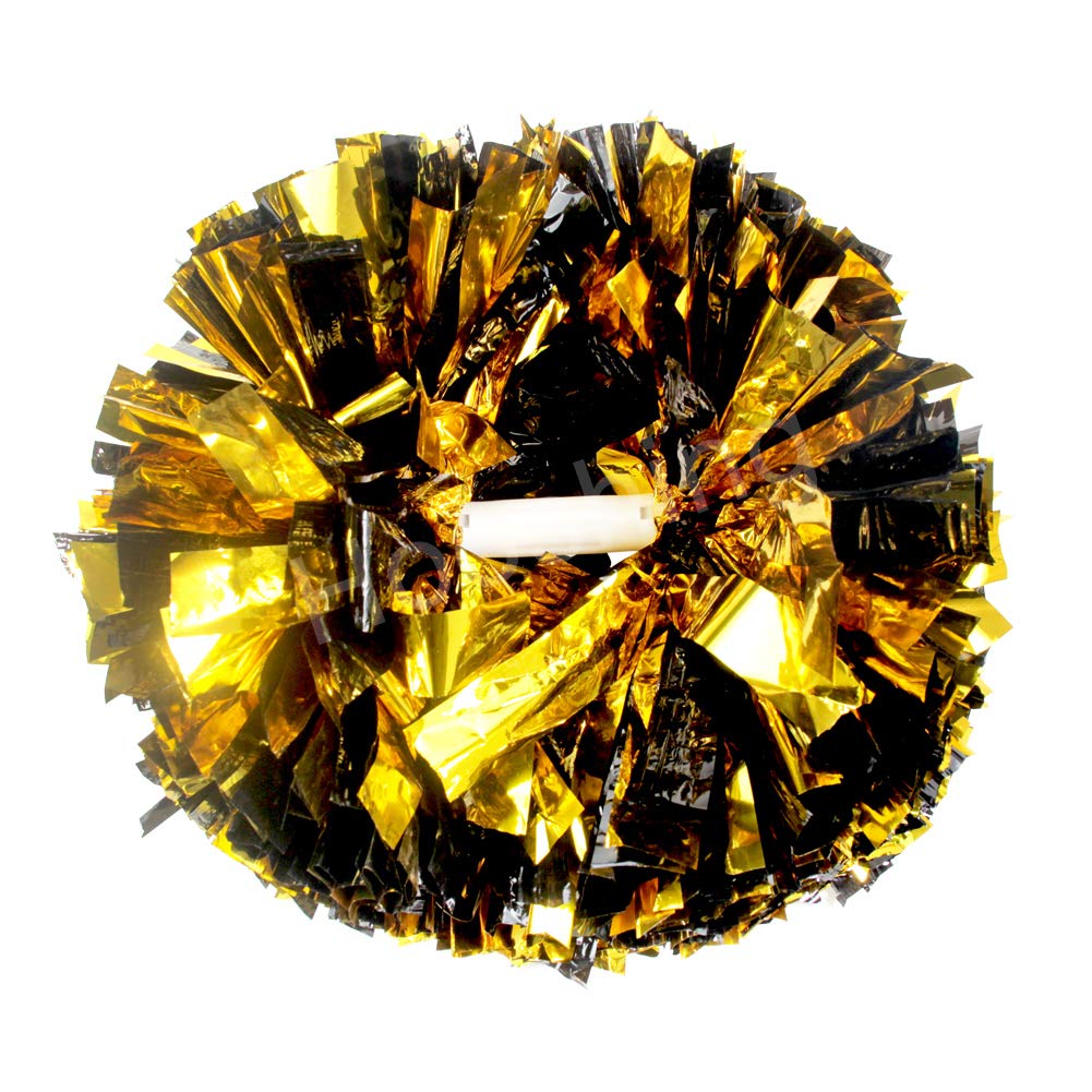 Hooshing 2/6/12PCS Pom Poms Cheerleading with Baton Handle Cheerleader Pompoms for Cheering Sports Games Dancing Party Team Spirit
