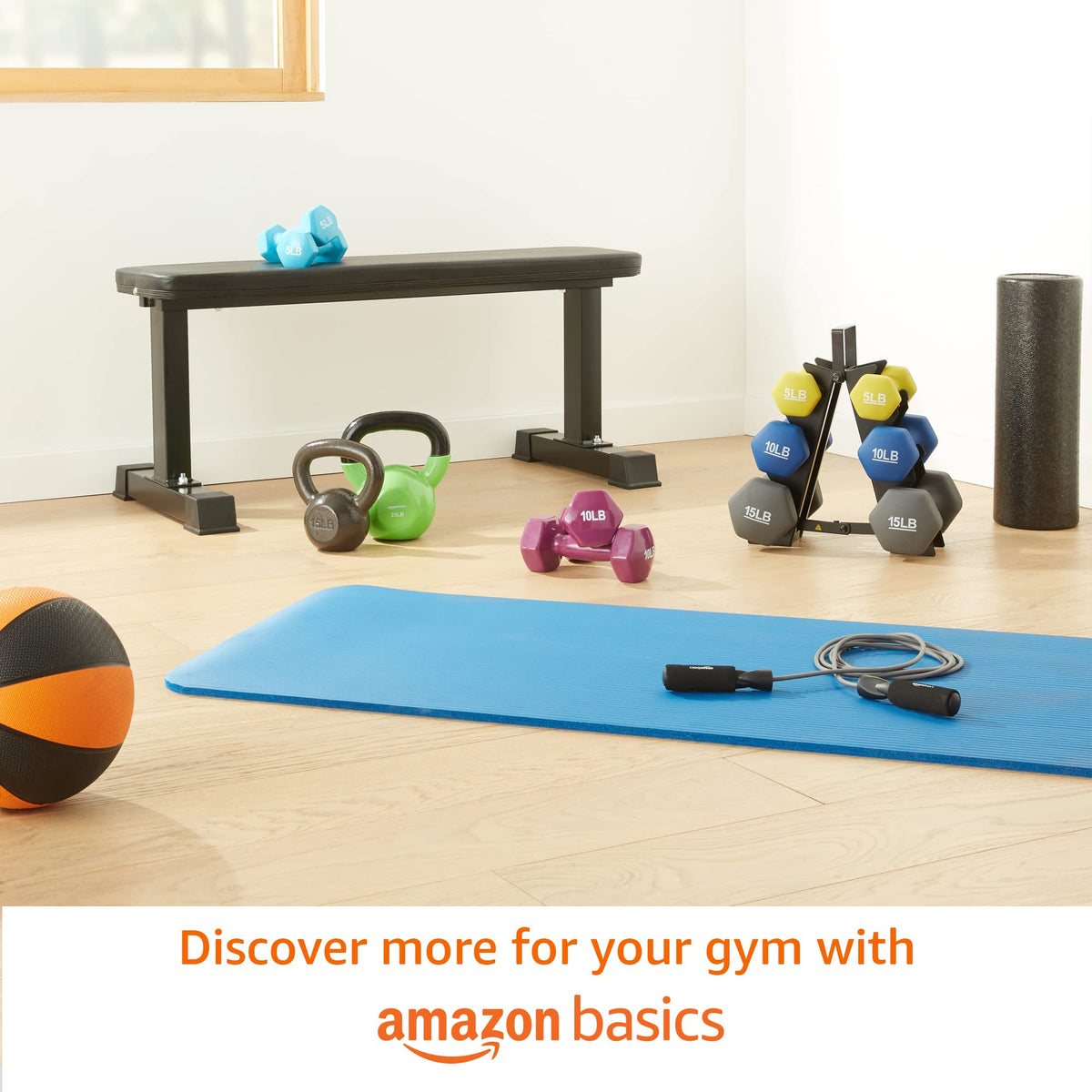 Amazon Basics Vinyl Kettlebell