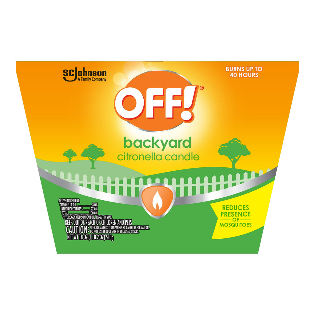 OFF! Backyard Citronella Outdoor Candle, 8 oz (2-Pack)