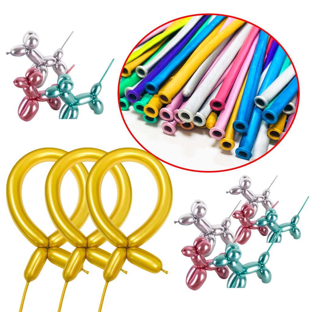 ASIYUHY 260 Balloons Clear Long Balloons 100 Pack Twisting Animal Balloon